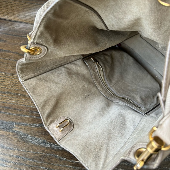 Celine Seau Sangle Bucket Bag in Grey / Taupe - Picture 8 of 11